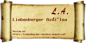 Liebenberger Azálea névjegykártya